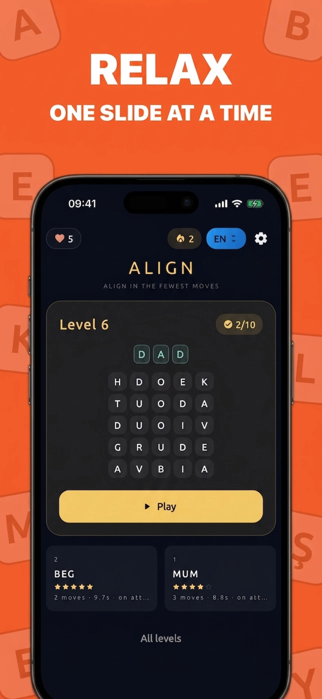 Align: Slide Word Puzzle screenshot
